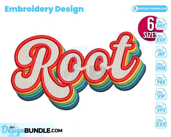 root-retro-embroidery-design