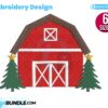 christmas-barn-embroidery-design
