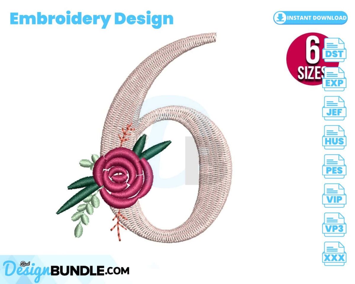 floral-number-6-embroidery-design