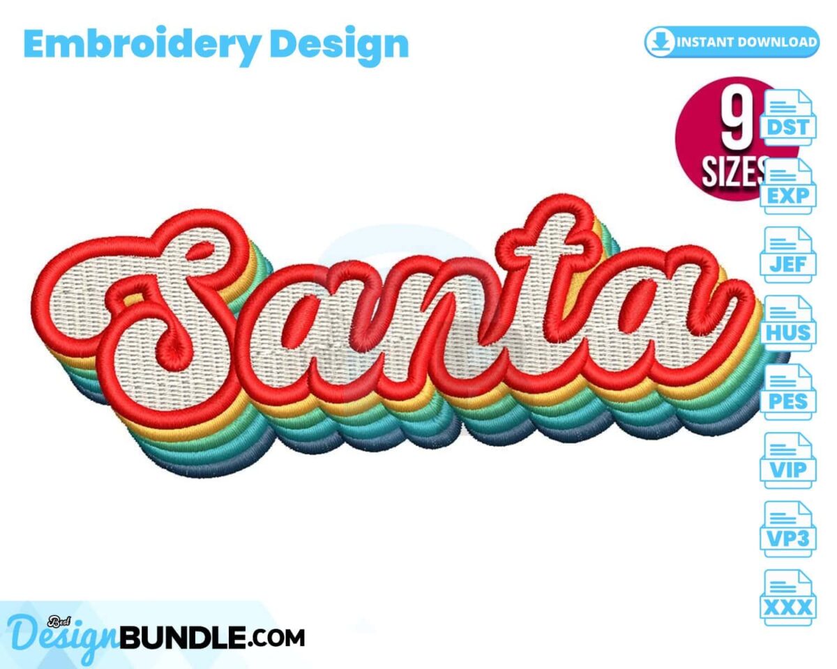 santa-retro-embroidery-design