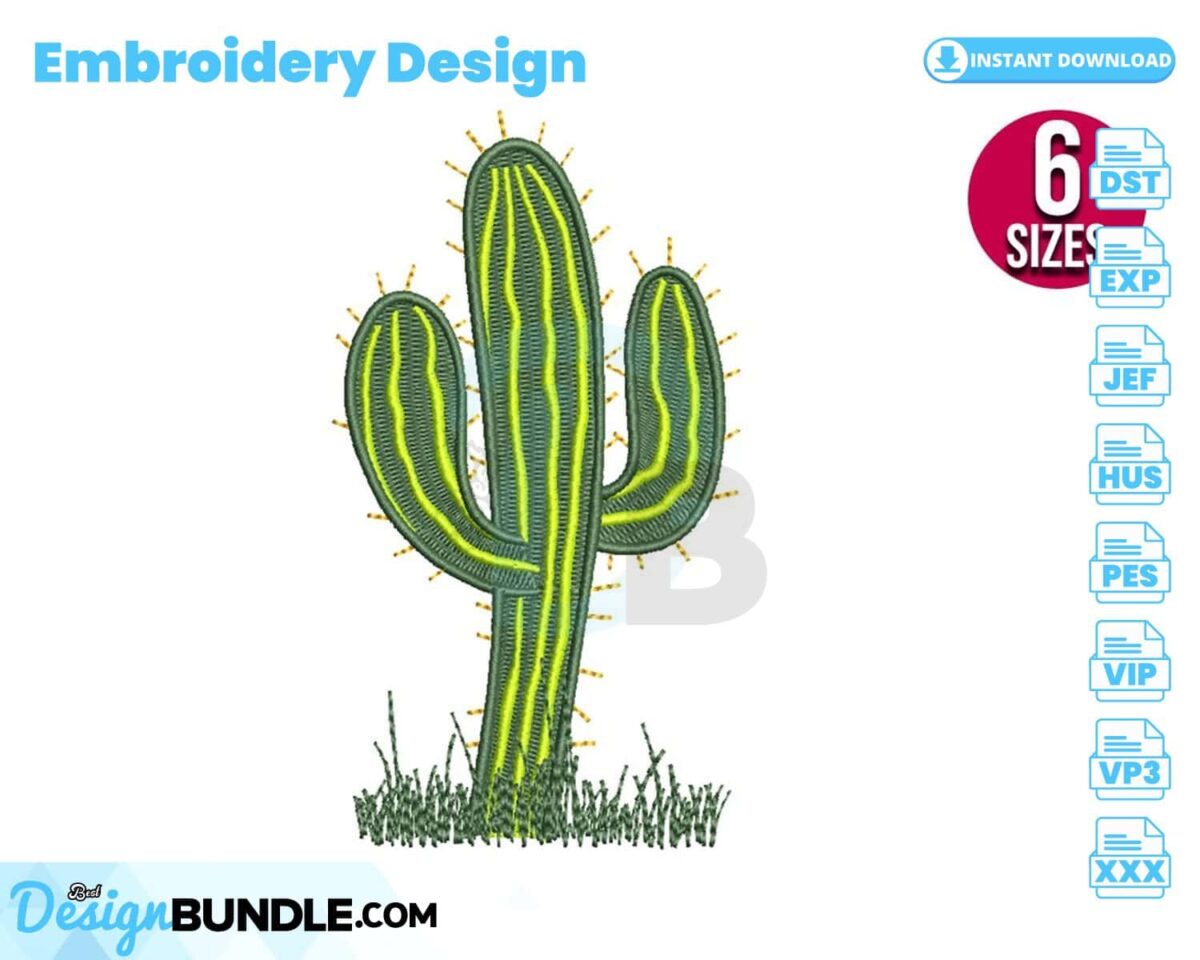cactus-plant-embroidery-design