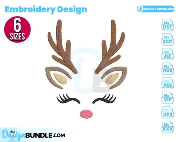reindeer-face-embroidery-design