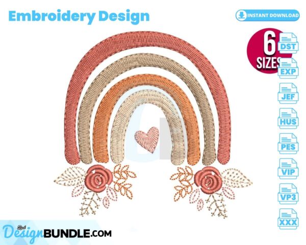 boho-floral-rainbow-embroidery-design
