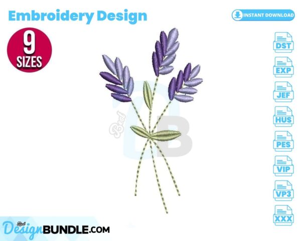 lavender-bouquet-embroidery-design