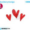three-hearts-embroidery-design