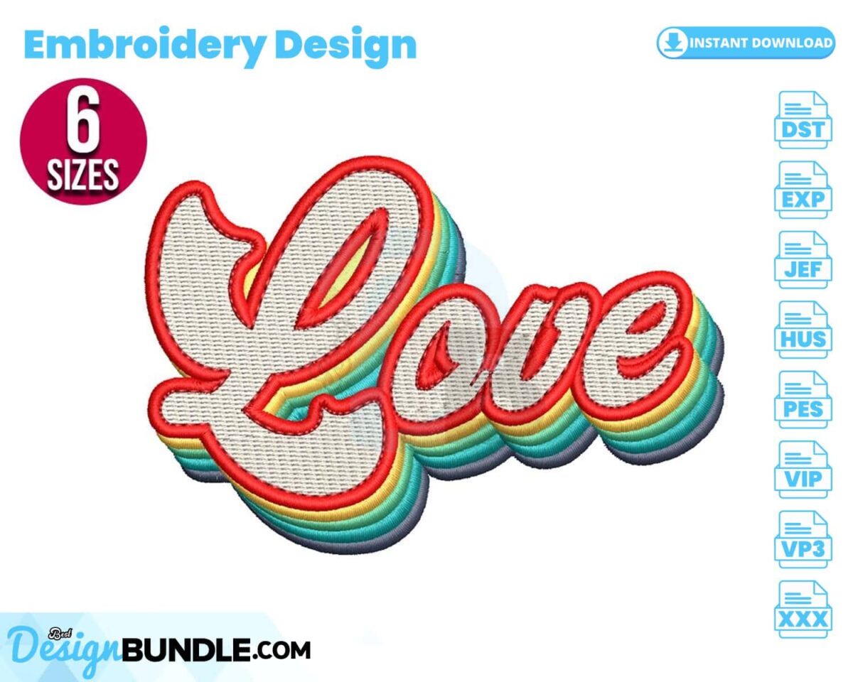 love-embroidery-design