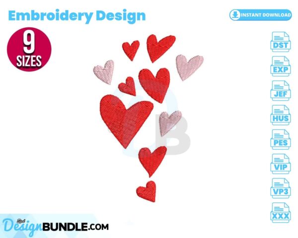 hearts-embroidery-design