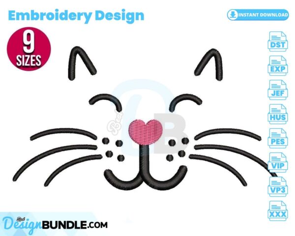 cat-face-embroidery-design