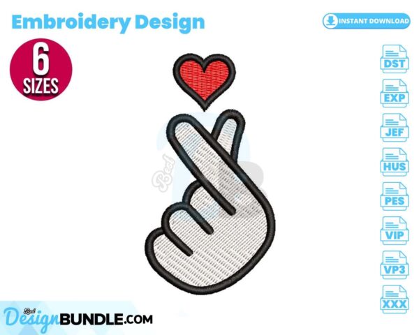 korean-finger-heart-love-sign-embroidery-design