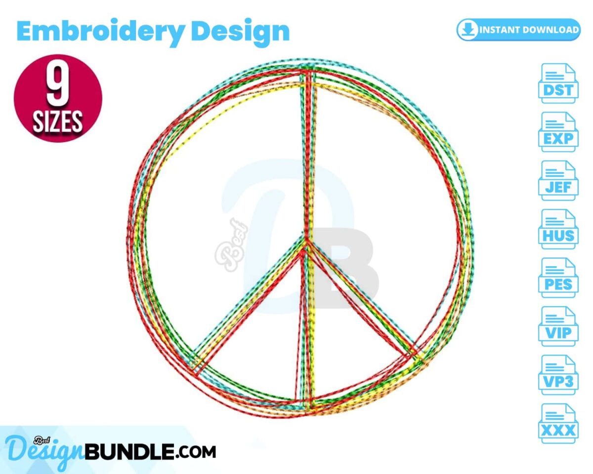 peace-sign-embroidery-design