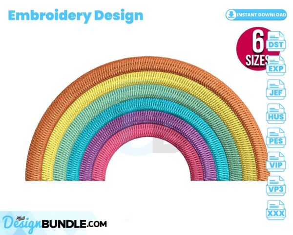 rarinbow-embroidery-design