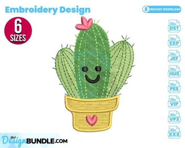 cactus-embroidery-design
