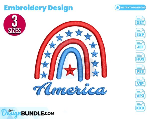 american-rainbow-embroidery-design