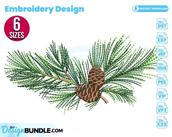 pine-cone-embroidery-design