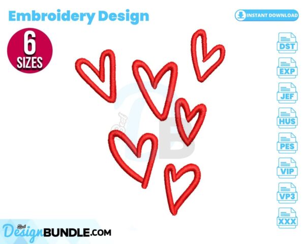 hearts-embroidery-design