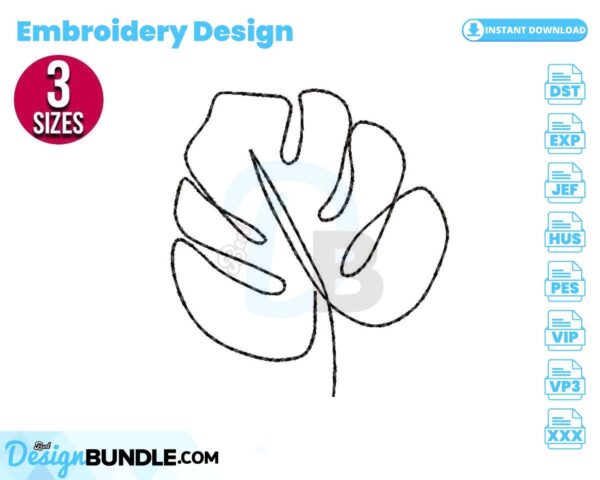 monstera-leaf-embroidery-design