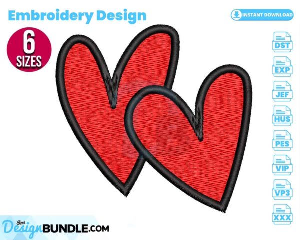 hearts-embroidery-design