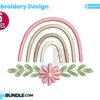 rainbow-with-flower-embroidery-design