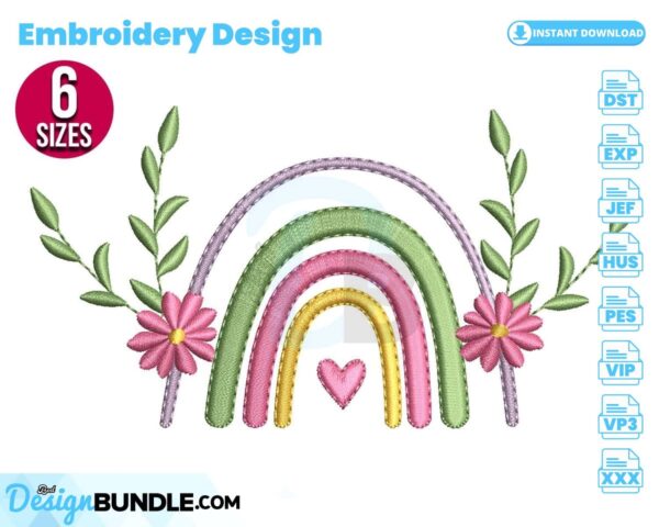 rainbow-with-flowers-embroidery-design