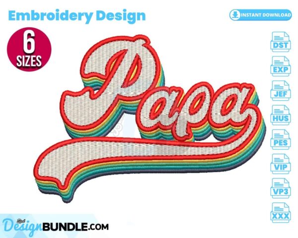 papa-embroidery-design