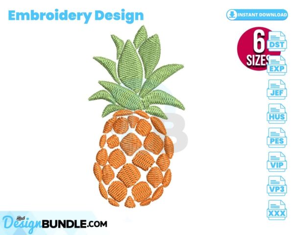 pineapple-embroidery-design