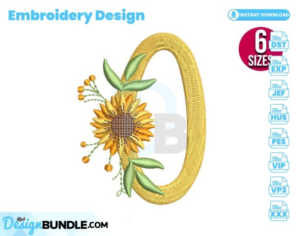 sunflower-alphabet-letter-o-embroidery-design