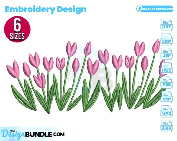 tulip-flowers-embroidery-design