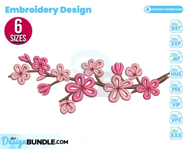 cherry-branch-embroidery-design
