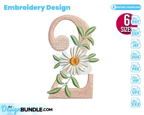 floral-number-two-embroidery-design