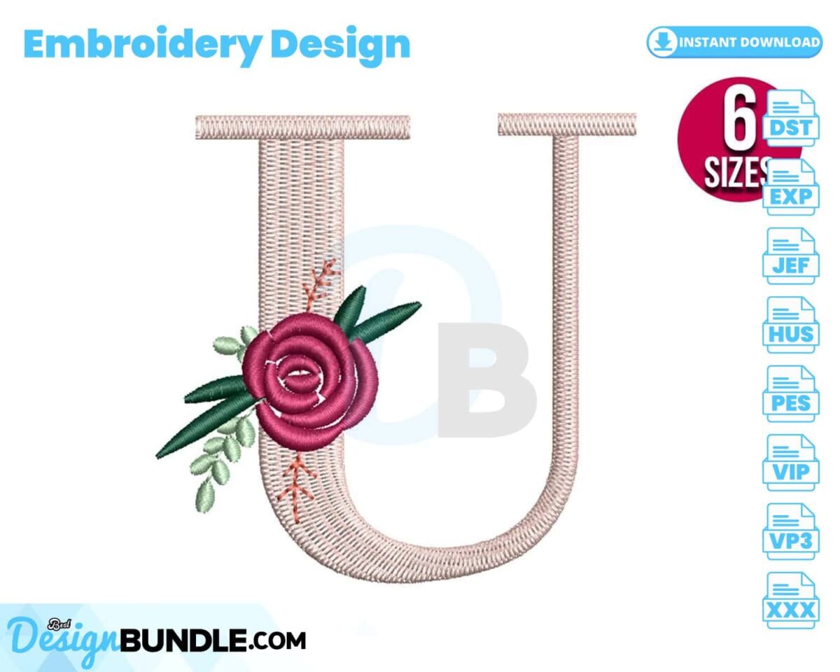 floral-alphabet-u-letter-embroidery-design