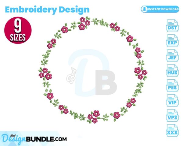 floral-wreath-embroidery-design