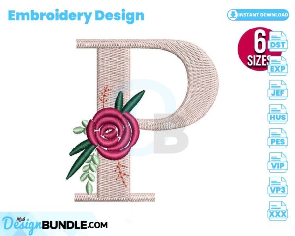 floral-alphabet-p-letter-embroidery-design