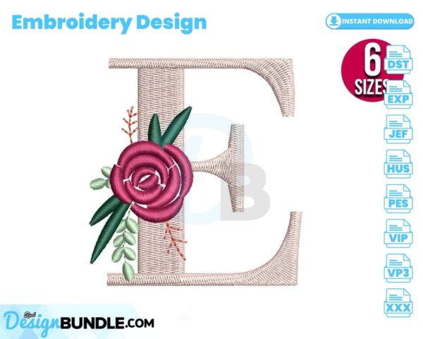 floral-alphabet-e-letter-embroidery-design