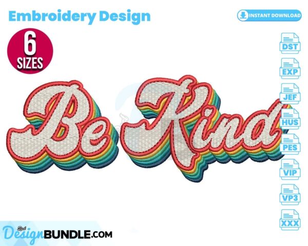 be-kind-embroidery-design