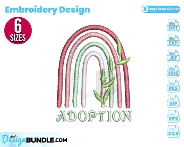 adoption-rainbow-embroidery-design