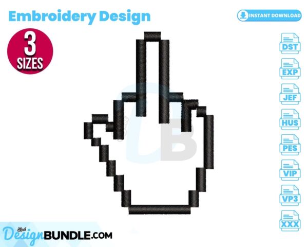 middle-finger-embroidery-design