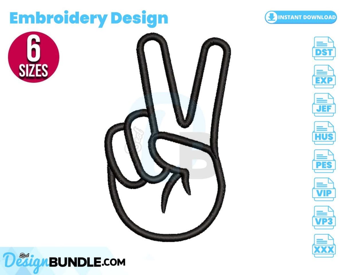 peace-symbol-embroidery-design