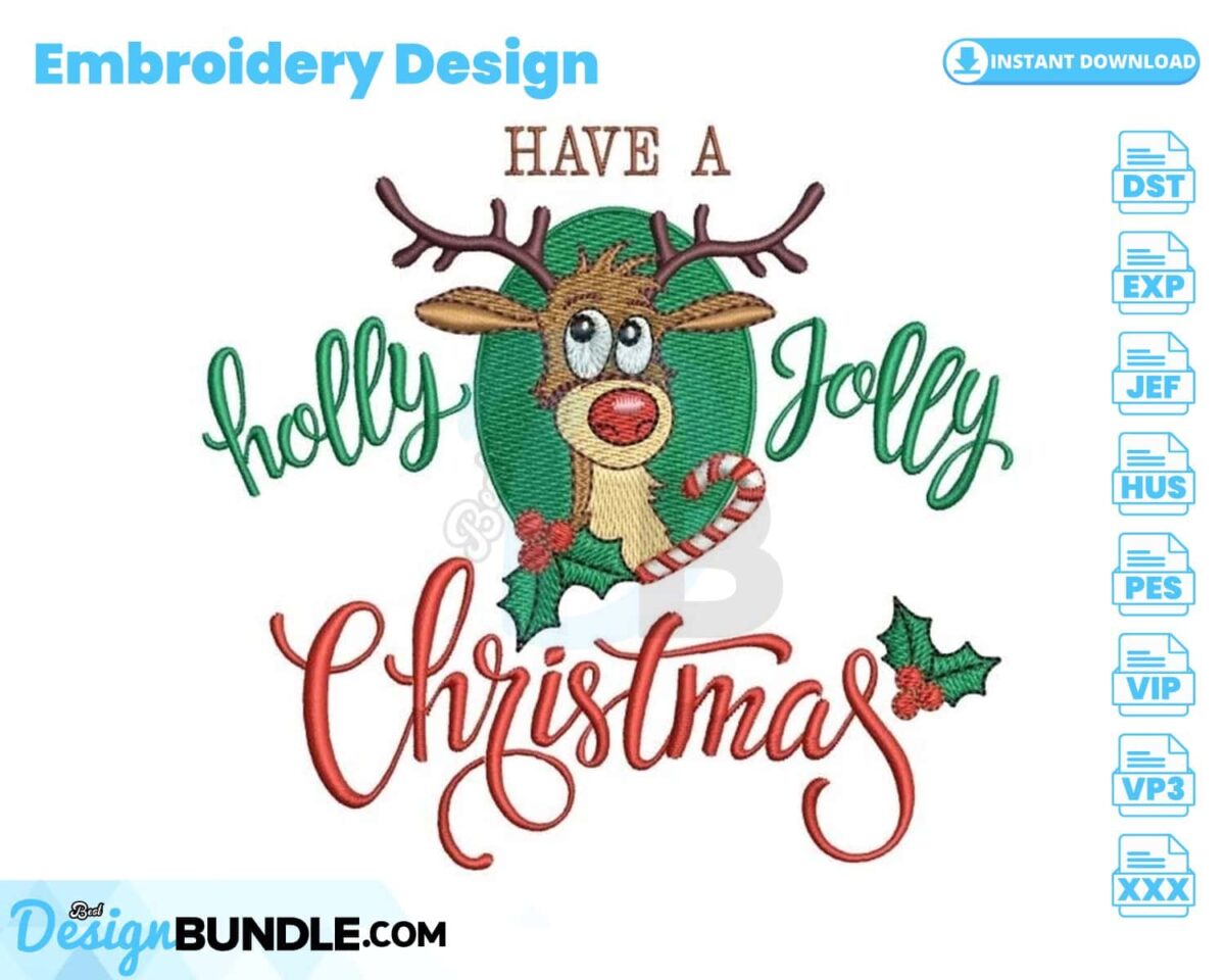 have-holly-jolly-christmas-embroidery-design