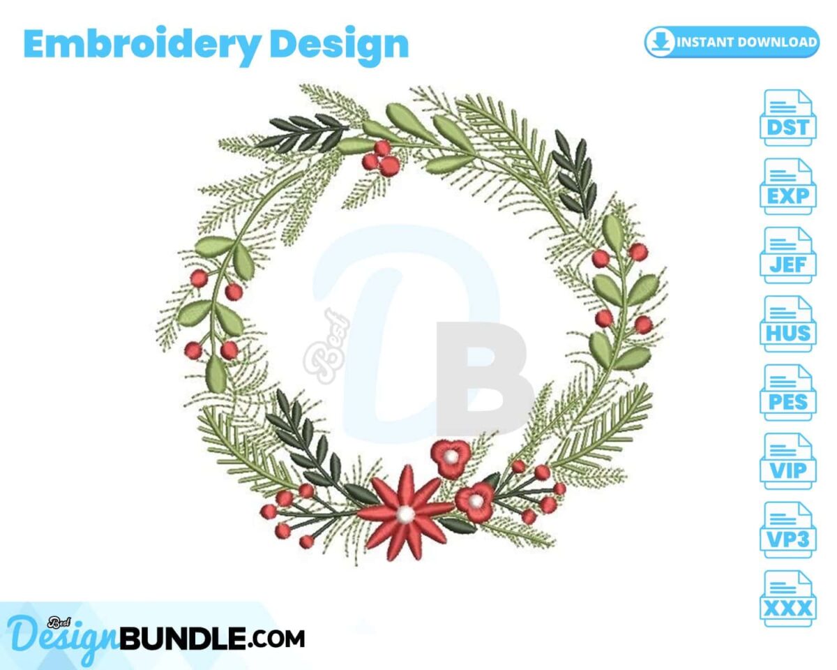 christmas-wreath-embroidery-design