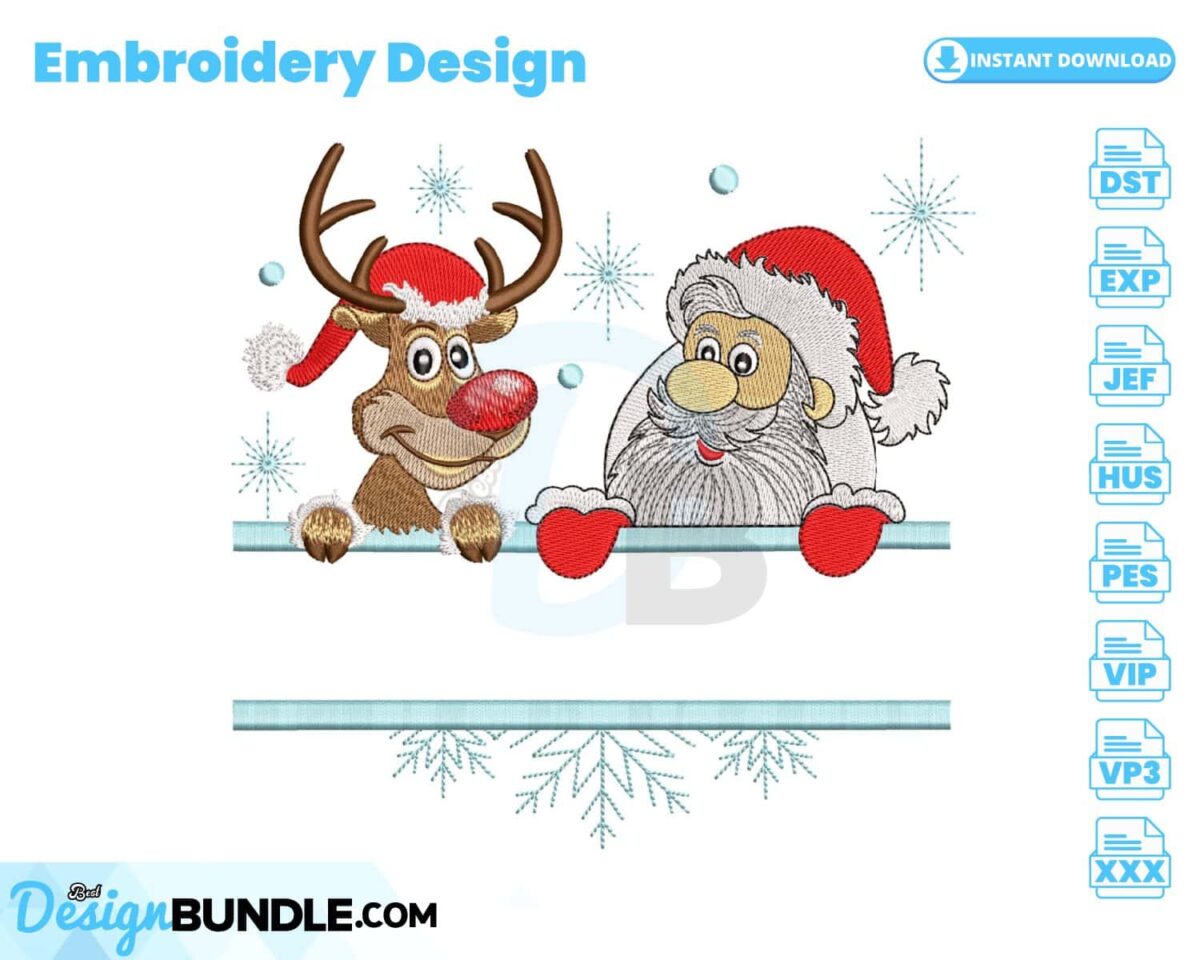 santa-and-deer-embroidery-design