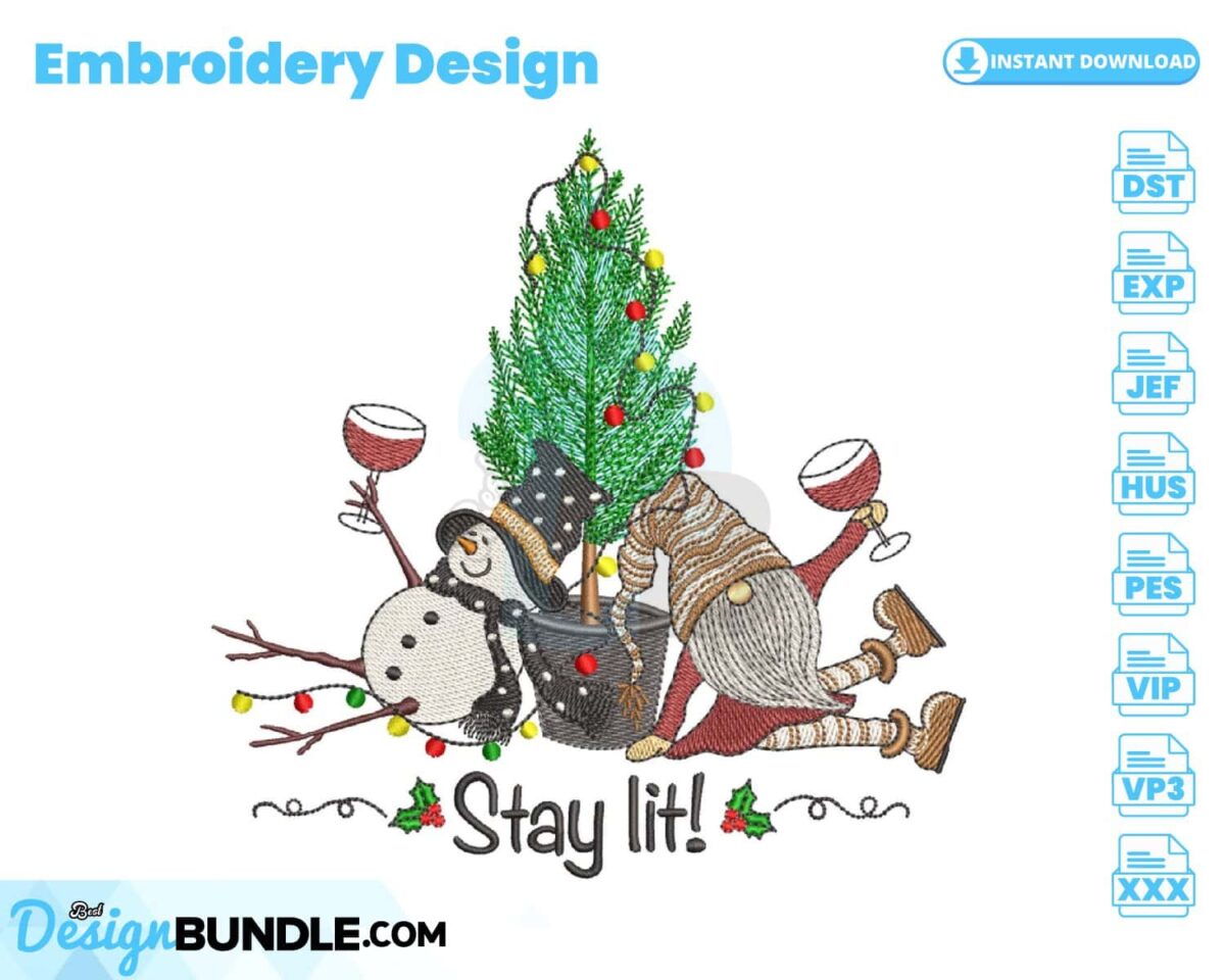 snowman-and-gnome-embroidery-design