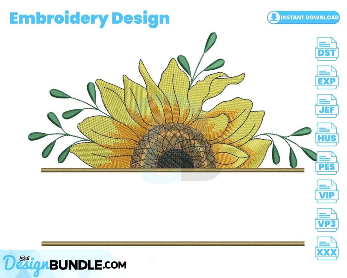 sunflower-split-monogram-embroidery-design