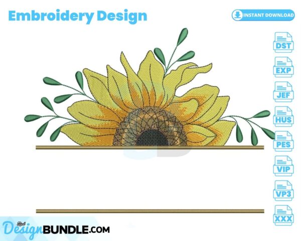 sunflower-split-monogram-embroidery-design