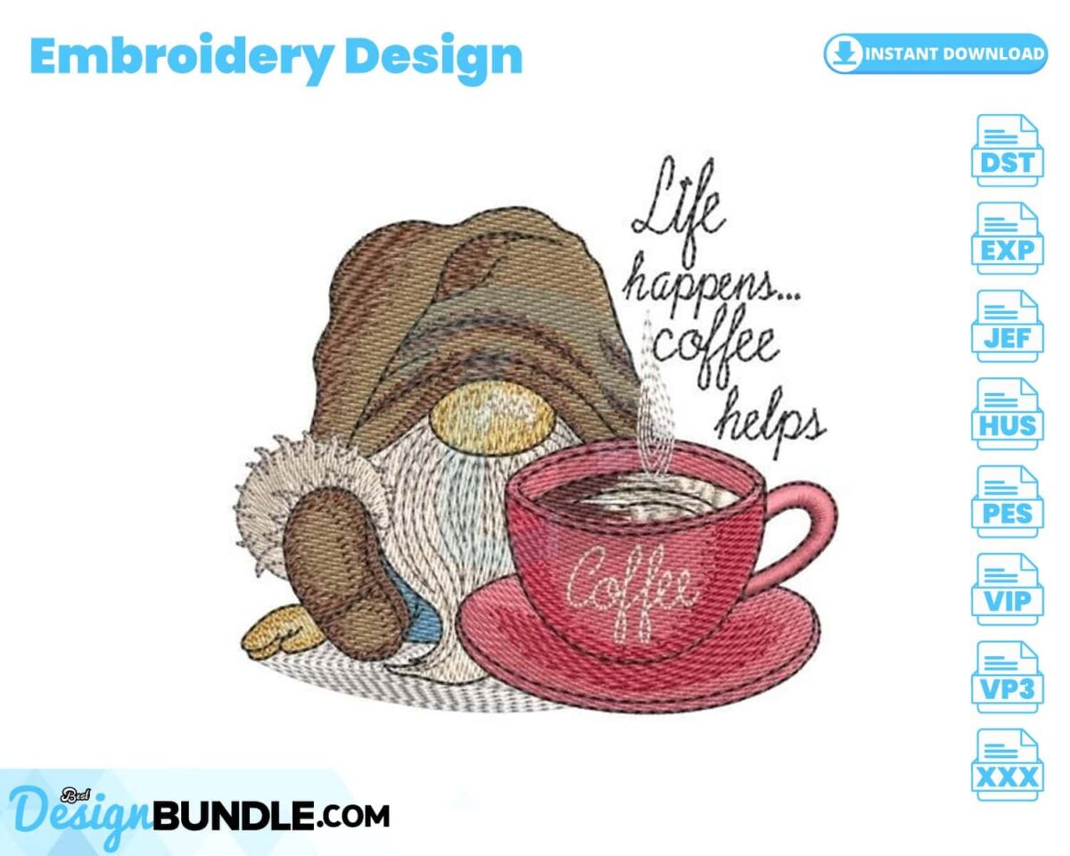 coffee-gnome-embroidery-design