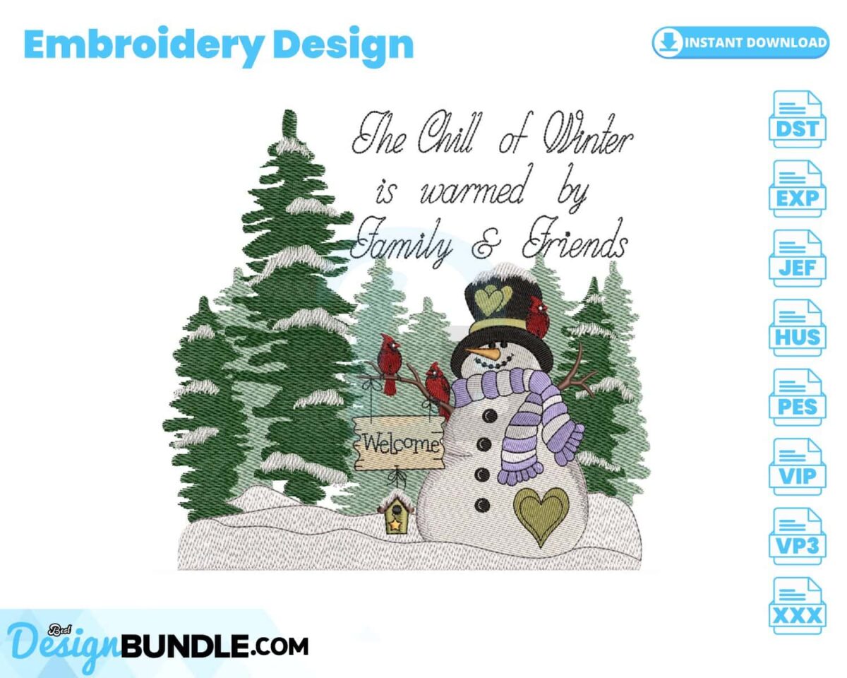 snowman-with-cardinal-embroidery-design
