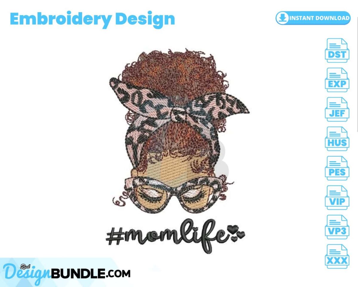 messy-bun-mom-life-embroidery-design