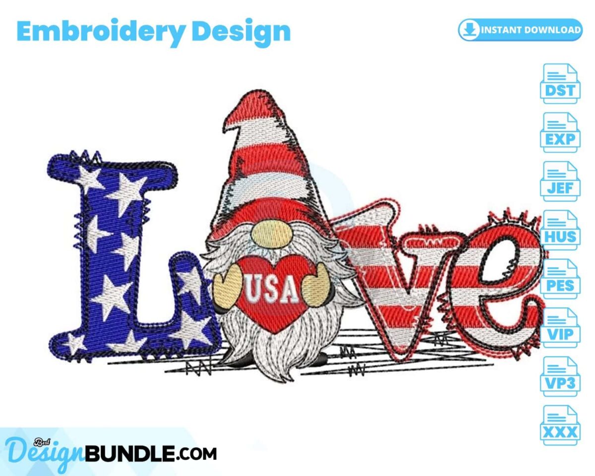 4th-of-july-gnome-embroidery-design