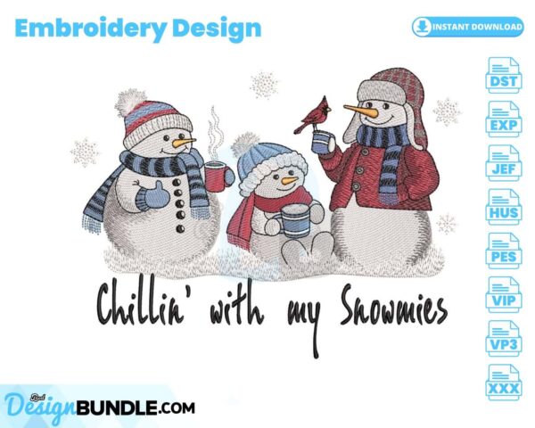 chillin-with-my-snowmies-embroidery-design
