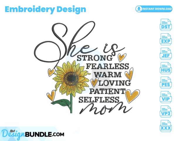 sunflower-she-is-strong-embroidery-design