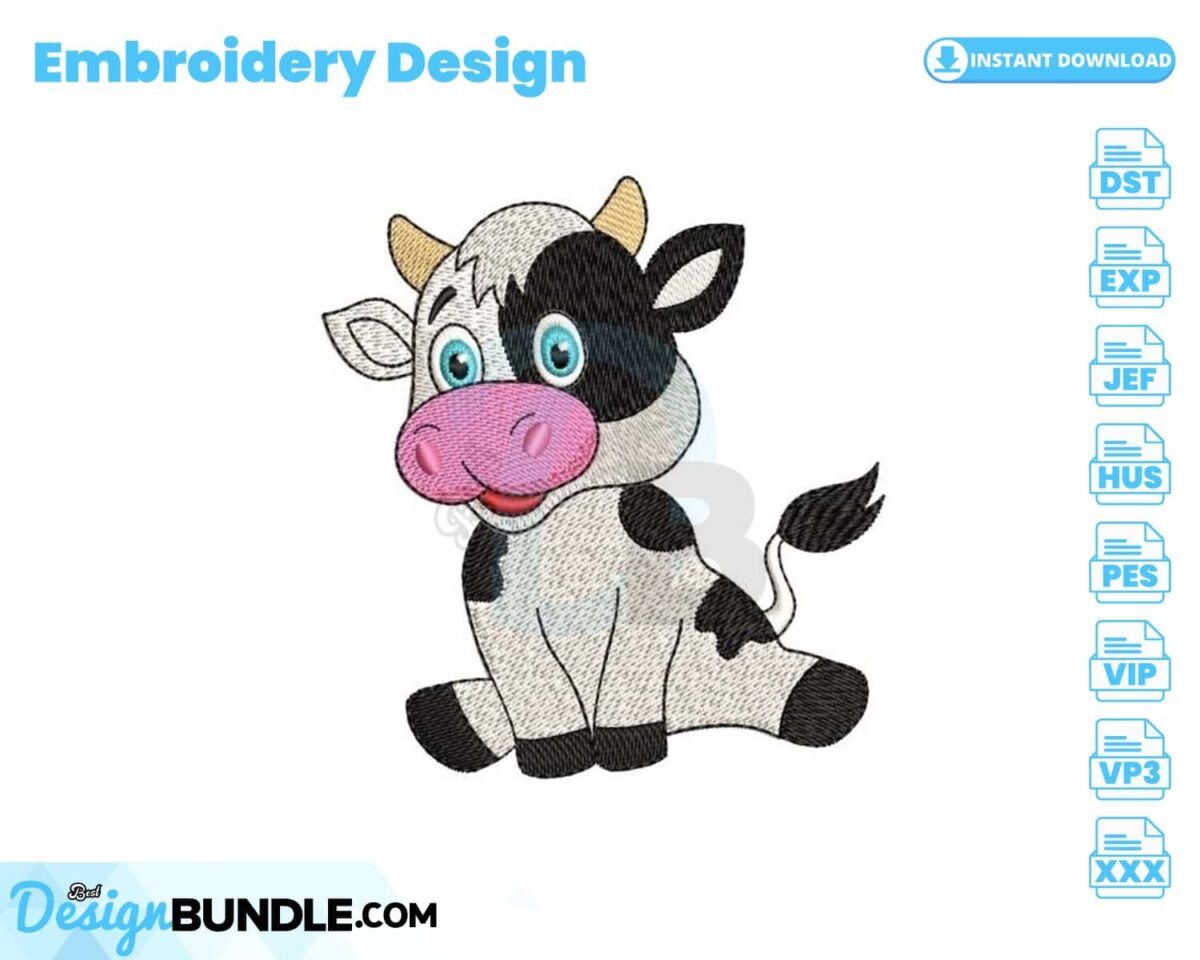 baby-cow-embroidery-design